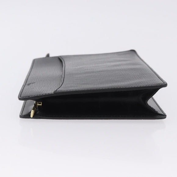 LOUIS VUITTON Epi Pochette Homme Clutch Bag Black M52522 LV Auth 197757