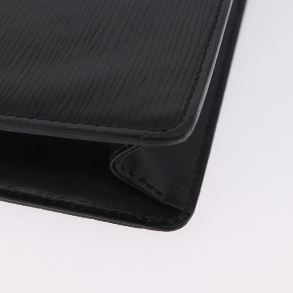 LOUIS VUITTON Epi Pochette Homme Clutch Bag Black M52522 LV Auth 197757