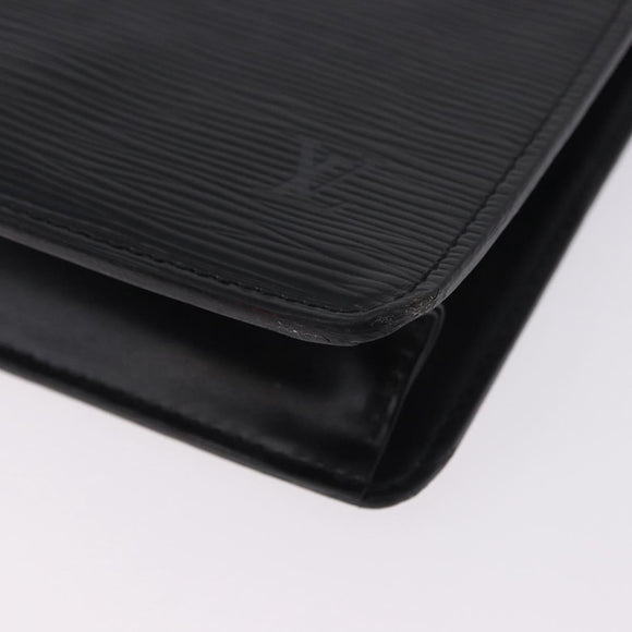 LOUIS VUITTON Epi Pochette Homme Clutch Bag Black M52522 LV Auth 197757