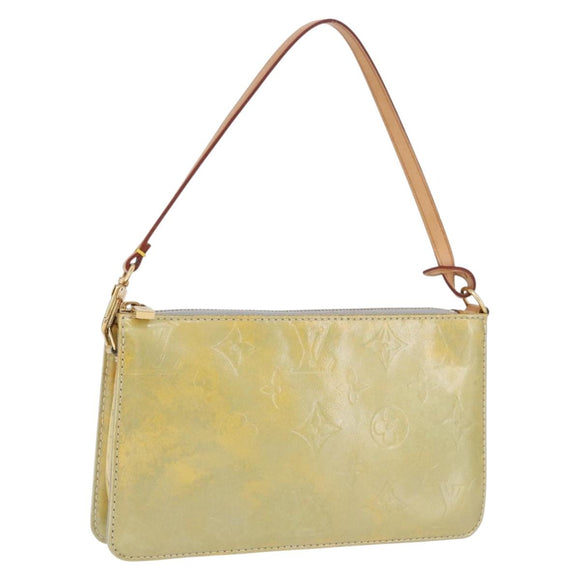 LOUIS VUITTON Monogram Vernis Lexington Accessory Pouch Gris M91056 Auth 197761