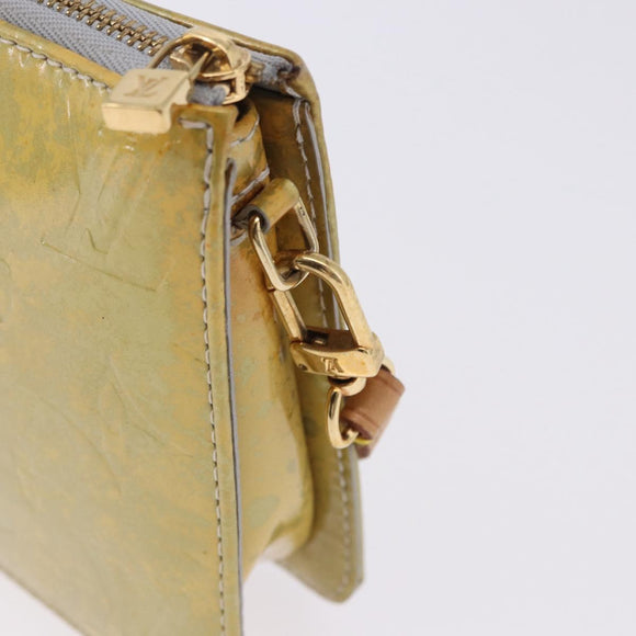 LOUIS VUITTON Monogram Vernis Lexington Accessory Pouch Gris M91056 Auth 197761