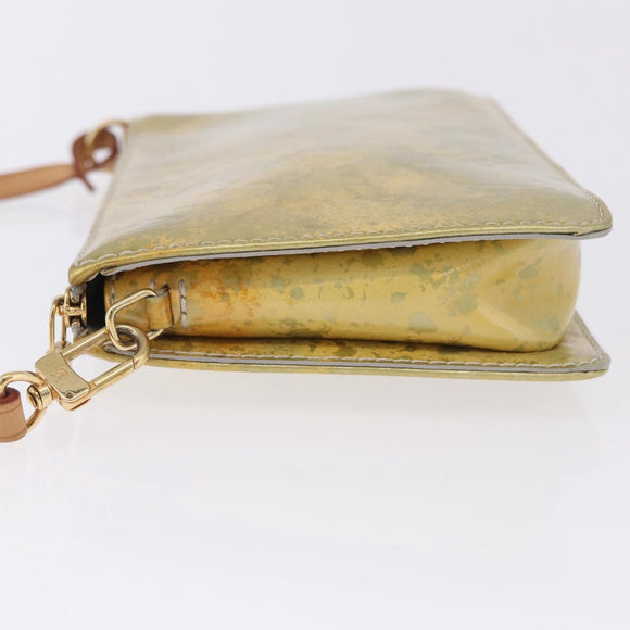 LOUIS VUITTON Monogram Vernis Lexington Accessory Pouch Gris M91056 Auth 197761