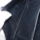 CELINE Horsebit Shoulder Bag Leather Black Gold Auth 197762A-22