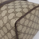 GUCCI GG Supreme Web Sherry Line Hand Bag PVC Beige Gold 40 02 007 Auth 197765-9
