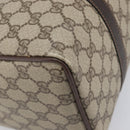 GUCCI GG Supreme Web Sherry Line Hand Bag PVC Beige Gold 40 02 007 Auth 197765-16