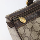GUCCI GG Supreme Web Sherry Line Hand Bag PVC Beige Gold 40 02 007 Auth 197765-10