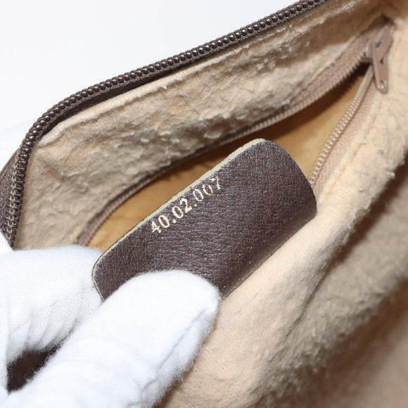 GUCCI GG Supreme Web Sherry Line Hand Bag PVC Beige Gold 40 02 007 Auth 197765