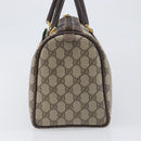 GUCCI GG Supreme Web Sherry Line Hand Bag PVC Beige Gold 40 02 007 Auth 197765-4
