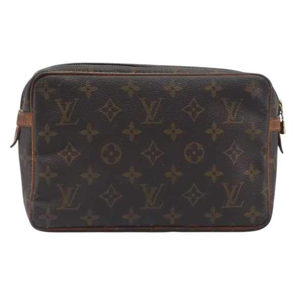 LOUIS VUITTON Monogram Compiegne 23 Clutch Bag M51847 LV Auth 197766