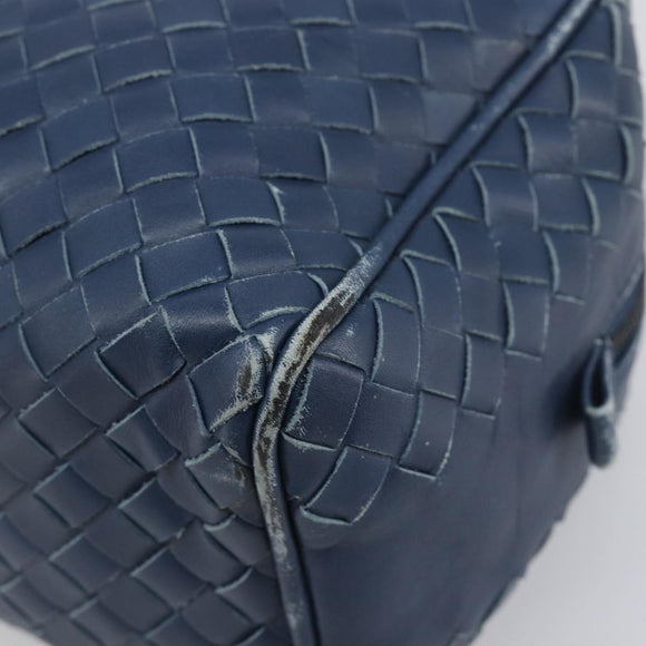 BOTTEGA VENETA INTRECCIATO Clutch Bag Leather Navy Auth 197768