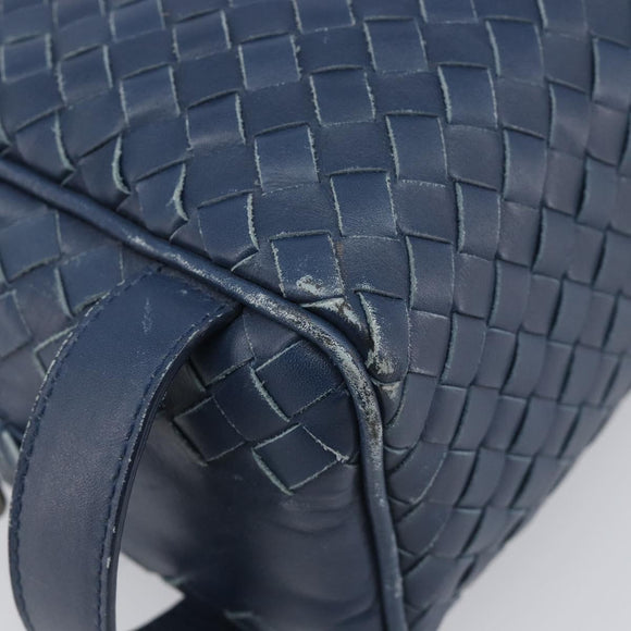 BOTTEGA VENETA INTRECCIATO Clutch Bag Leather Navy Auth 197768