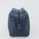 BOTTEGA VENETA INTRECCIATO Clutch Bag Leather Navy Auth 197768-3