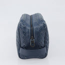 BOTTEGA VENETA INTRECCIATO Clutch Bag Leather Navy Auth 197768-4