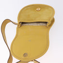 GUCCI Horsebit Waist bag Suede Yellow Gold Auth 197772-10