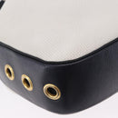 SAINT LAURENT Shoulder Bag PVC Canvas Navy White Auth 197773-11