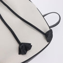 SAINT LAURENT Shoulder Bag PVC Canvas Navy White Auth 197773-15