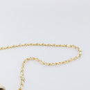 CHANEL Matelasse Chain Shoulder Bag Lamb Skin White Gold CC Auth 197774-8
