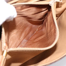 CELINE Macadam Shoulder Bag PVC Leather Brown Gold Auth 197775-21