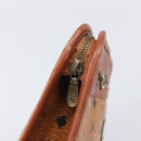 MCM Logogram Vicetos Clutch Bag PVC Leather Brown Gold Auth 197776-9