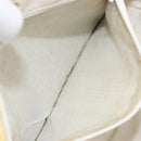 CHANEL Matelasse Chain Shoulder Bag Lamb Skin White Gold CC Auth 197780-11