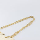 CHANEL Matelasse Chain Shoulder Bag Lamb Skin White Gold CC Auth 197780-14