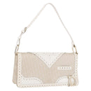 Christian Dior Trotter Canvas Hand Bag Gold Auth 197782SAM-1