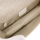 Christian Dior Trotter Canvas Hand Bag Gold Auth 197782SAM-11