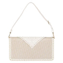 Christian Dior Trotter Canvas Hand Bag Gold Auth 197782SAM-2