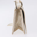 Christian Dior Trotter Canvas Hand Bag Gold Auth 197782SAM-5
