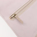 CHANEL Matelasse 2.55 Accessory Pouch Lamb Skin Pink Gold CC Auth 197784V-16