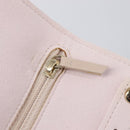 CHANEL Matelasse 2.55 Accessory Pouch Lamb Skin Pink Gold CC Auth 197784V-20