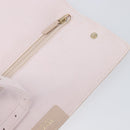 CHANEL Matelasse 2.55 Accessory Pouch Lamb Skin Pink Gold CC Auth 197784V-23