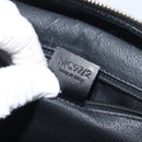 CELINE Macadam Canvas Hand Bag PVC Leather Black Gold Auth 197786A-11