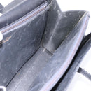 Christian Dior Hand Bag Leather Black Gold Auth 197791-17