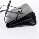 Christian Dior Hand Bag Leather Black Gold Auth 197791-4