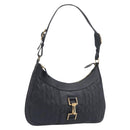 GUCCI Jackie Shoulder Bag Leather Black Gold 001 4128 Auth 197798V-1