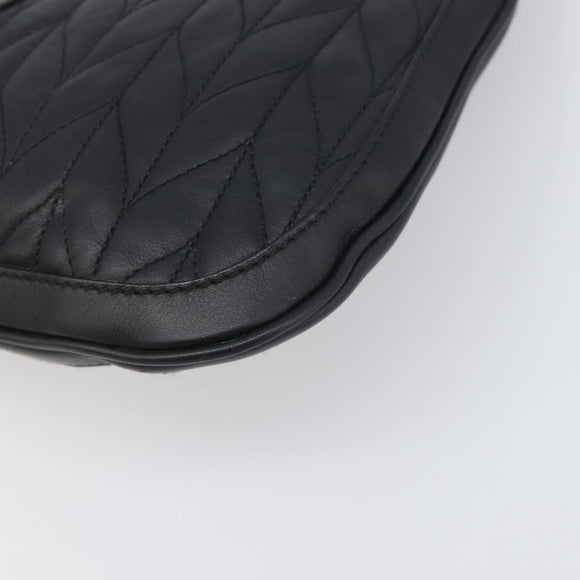 GUCCI Jackie Shoulder Bag Leather Black Gold 001 4128 Auth 197798V