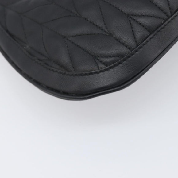 GUCCI Jackie Shoulder Bag Leather Black Gold 001 4128 Auth 197798V