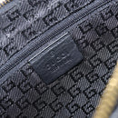 GUCCI Jackie Shoulder Bag Leather Black Gold 001 4128 Auth 197798V-16
