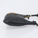 GUCCI Jackie Shoulder Bag Leather Black Gold 001 4128 Auth 197798V-4