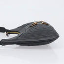 GUCCI Jackie Shoulder Bag Leather Black Gold 001 4128 Auth 197798V-5