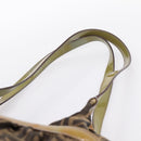FENDI Zucca Canvas Tote Bag Nylon Brown Black Auth 197800-8