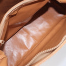 CELINE Macadam Canvas Shoulder Bag PVC Beige Gold Auth 197804-11
