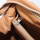 CELINE Macadam Canvas Shoulder Bag PVC Beige Gold Auth 197804-21