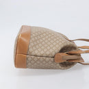 CELINE Macadam Canvas Shoulder Bag PVC Beige Gold Auth 197804-3