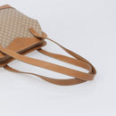 CELINE Macadam Canvas Shoulder Bag PVC Beige Gold Auth 197804-7