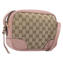 GUCCI GG Canvas Shoulder Bag Beige Gold 449413 Auth 197806A-1