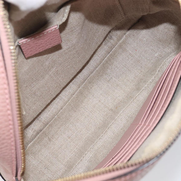 GUCCI GG Canvas Shoulder Bag Beige Gold 449413 Auth 197806A