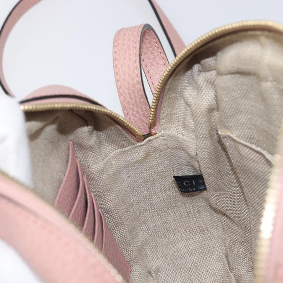 GUCCI GG Canvas Shoulder Bag Beige Gold 449413 Auth 197806A