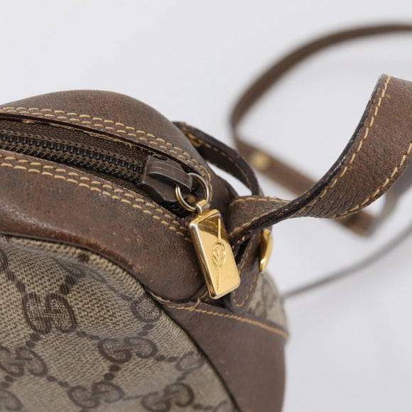 GUCCI GG Supreme Shoulder Bag PVC Beige Gold 007 90 0017 Auth 197810